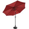 Villacera 9-Foot Outdoor Patio Umbrella with Base, Red 83-OUT5445B